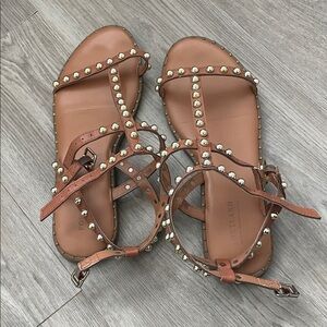 Studded Tan Sandals